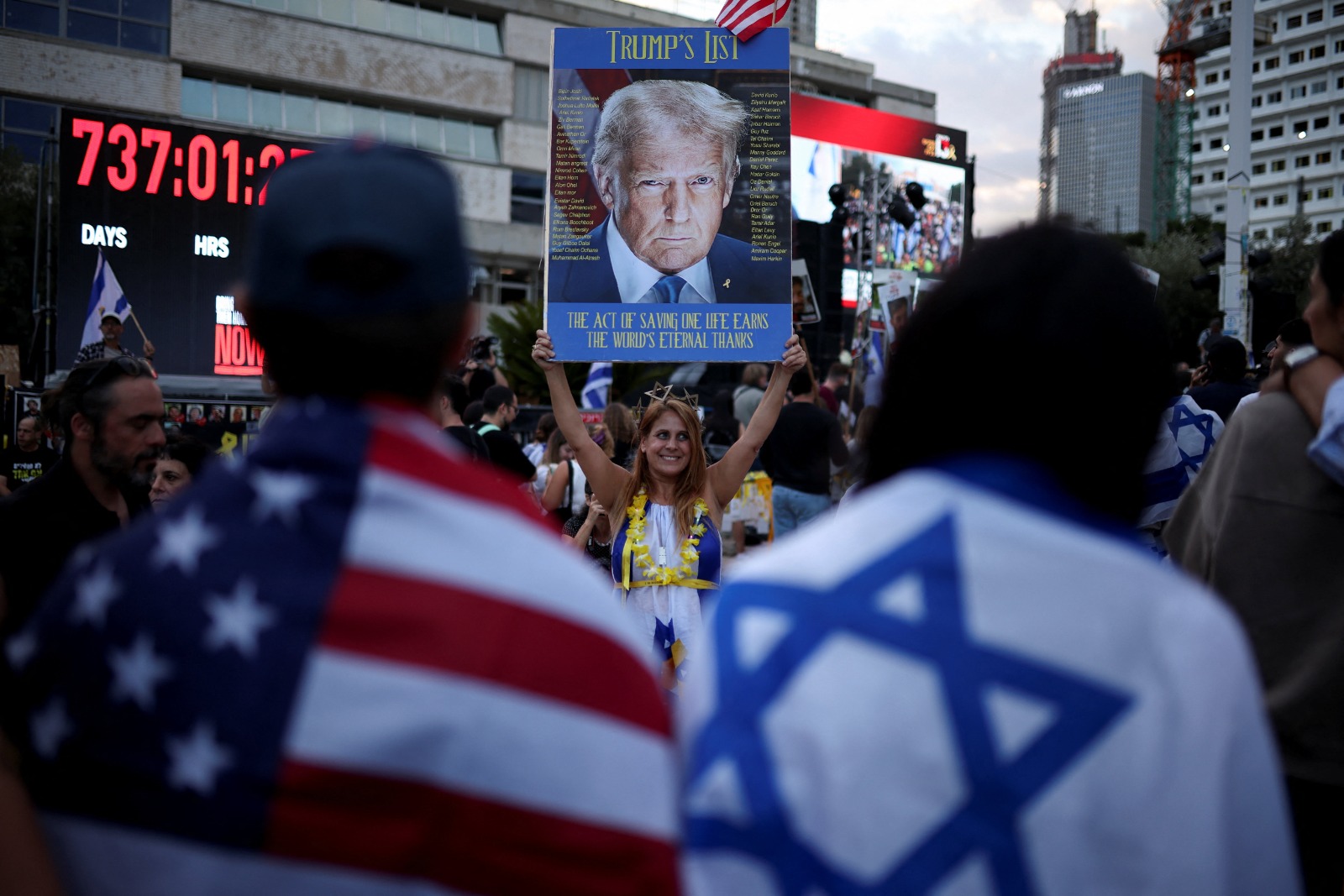 अमेरिकी राष्ट्रपति ट्रम्प इजरायलमा, हमासद्वारा बन्धक बनाइएका २० जना मुक्त