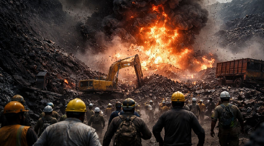 भारतको अवैध कोइलाखानीमा विस्फोट : १८ जनाको मृत्यु