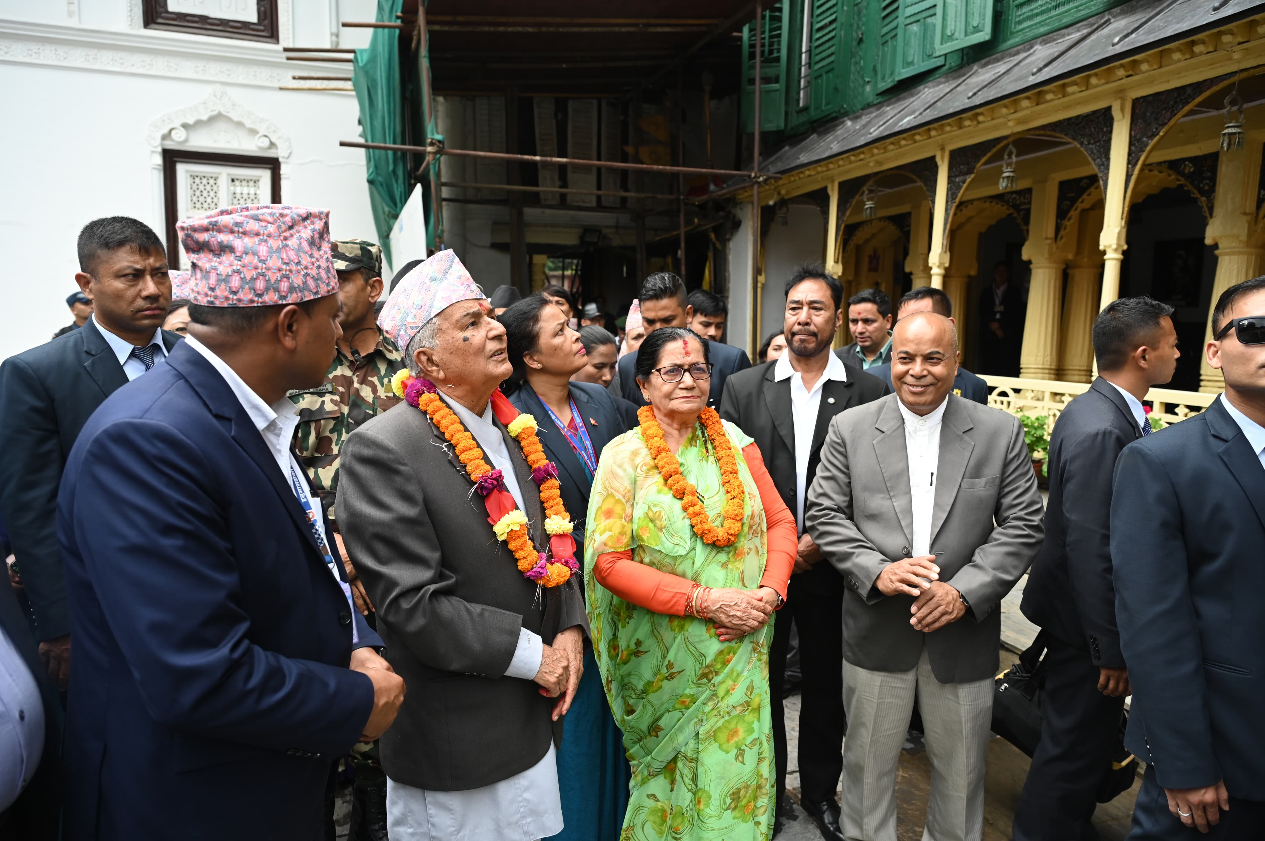 राष्ट्रपतिद्वारा वसन्तपुर क्षेत्रमा रहेका सम्पदाहरुको अवलोकन
