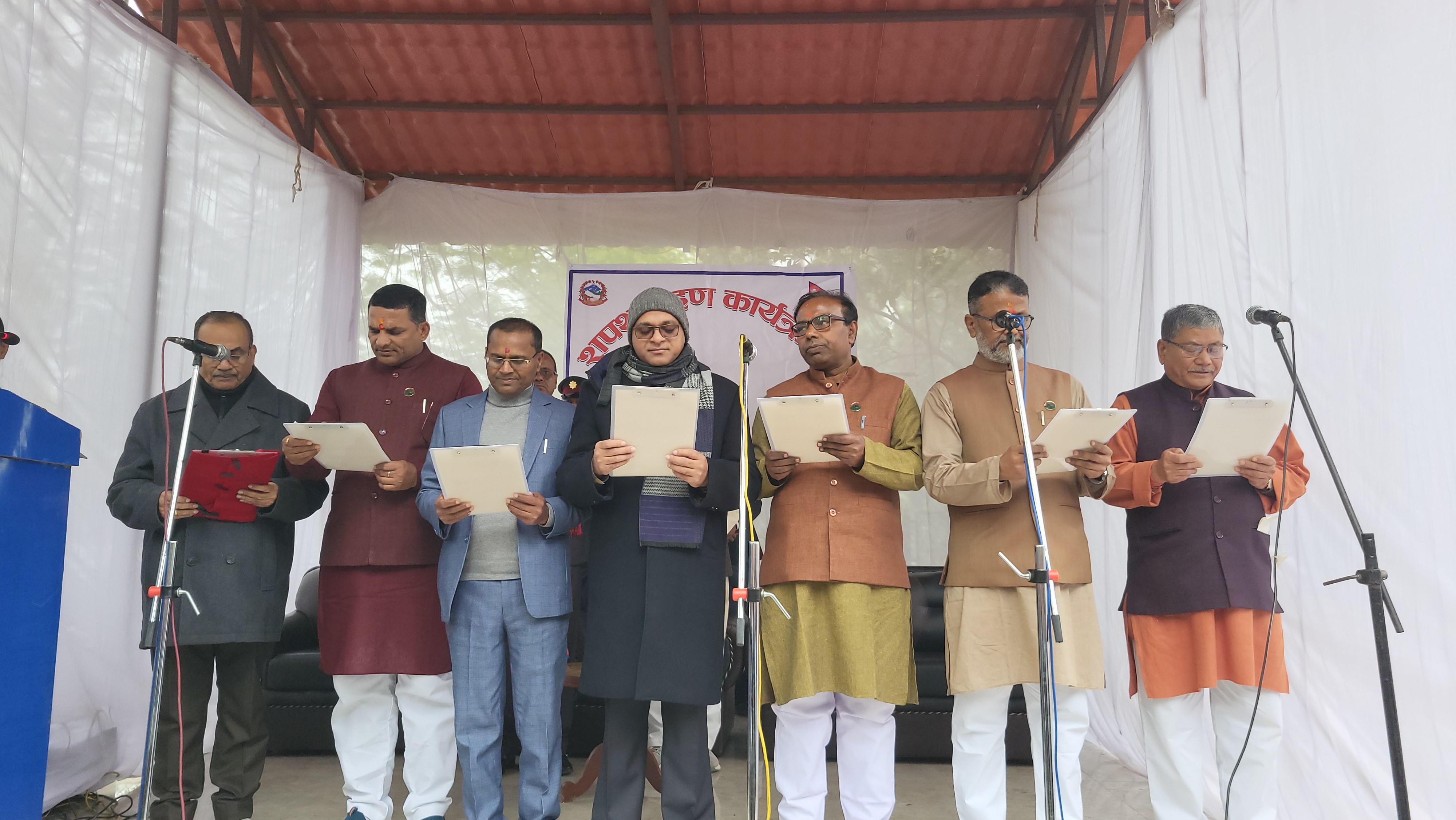 मधेश प्रदेशमा मन्त्रिपरिषद् विस्तार,६ जना मन्त्रीले लिए सपथ