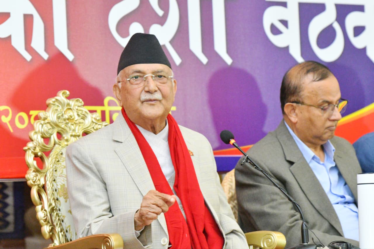 देशलाई सुशासन, विकास र शान्तिको बाटोमा फर्काउन जरुरी छ : अध्यक्ष ओली