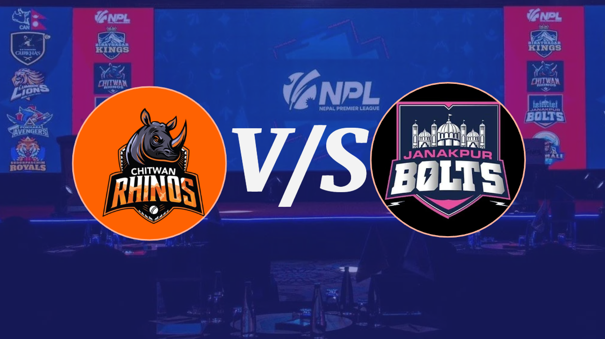 एनपीएल : चितवन राइनोजले जनकपुर बोल्ट्सविरुद्ध पहिला ब्याटिङ गर्ने