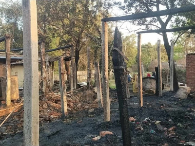 भीषण आगलागीमा सप्तरीका १३ घर जले