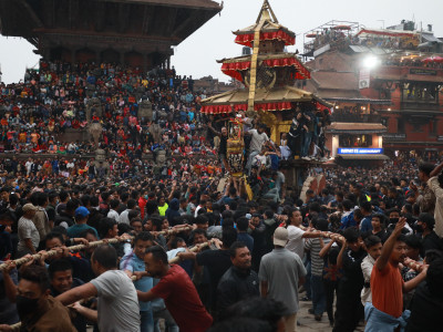 मध्यपुरथिमिमा बिस्केट जात्रामा चार दिन बिदा