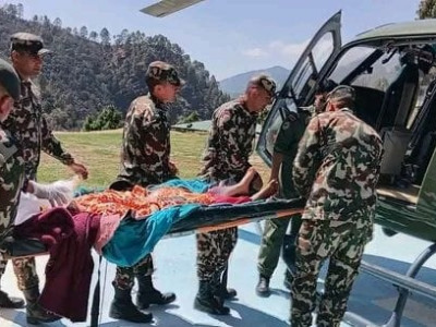 हेलिकप्टरमार्फत उद्वार गरिएकी महिला र नवजात शिशुको मृत्यु