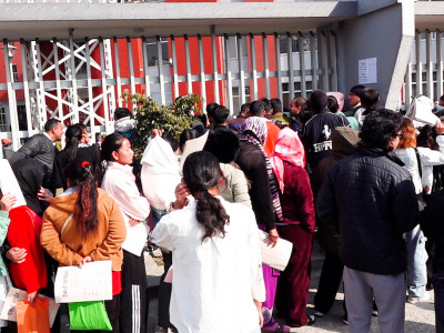 प्रतिनिधिसभा निर्वाचन : म्यादी प्रहरीमा आवेदन दिने युवाको भीड