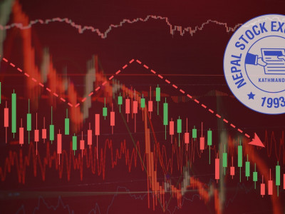 नेप्से २६ अंकले घट्यो, कारोबार रकम पनि खुम्चियो