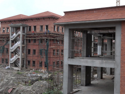 नयाँ संसद भवन निर्माण अन्तिम चरणमा, करिब चारसय मजदूर २४ सै घन्टा सक्रिय