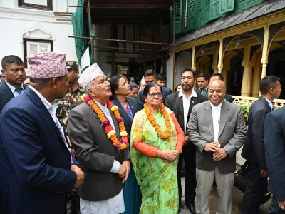 राष्ट्रपतिद्वारा वसन्तपुर क्षेत्रमा रहेका सम्पदाहरुको अवलोकन
