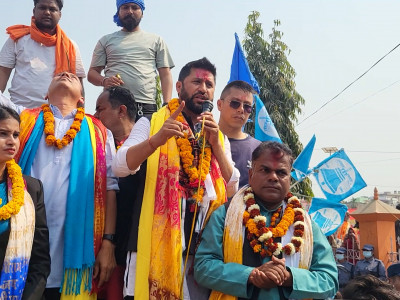 रवि लामिछानेले गरे जनकपुरधामको जानकी मन्दिरमा दर्शन एवं पूजापाठ