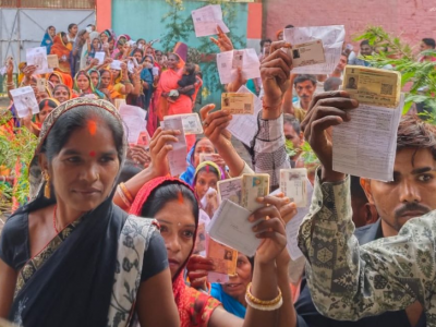 विधानसभा चुनावका लागि बिहारमा पहिलो चरणको मतदान सुरु