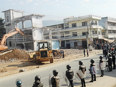 हेटौंडामा १५ दिनभित्र सडक सीमाभित्रका संरचना हटाउने अल्टिमेटम