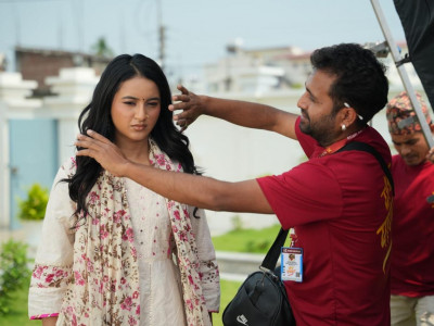 झापामा चलचित्र ‘पाँच पाण्डव’ को धमाधम छायांकन, प्रशान्त ताम्राकार र इभा गिरीको प्रवेश