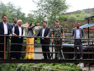 उपप्रधानमन्त्री सिंह धोबिखोलाको निरीक्षणमा, अतिक्रमित जमीन खाली गरिने
