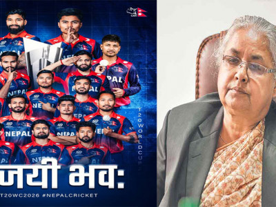 प्रधानमन्त्रीद्वारा नेपाली राष्ट्रिय क्रिकेट टोलीलाई शुभकामना