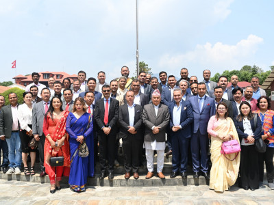 एनआरएनएको निर्वाचित समितिले भेट्यो राष्ट्रपति र सभापति देउवालाई