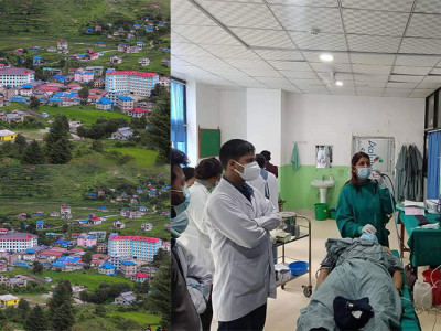 कर्णाली स्वास्थ्य विज्ञान प्रतिष्ठानमा एक्सरे सेवा ठप्प, बिरामीलाई सास्ती