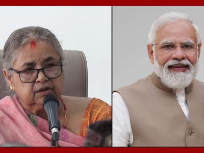 नेपाल र भारतका प्रधानमन्त्रीले गरे फोनवार्ता