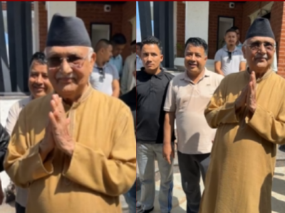 नयाँ निवास गुन्डुमा सार्वजनिक भए अध्यक्ष ओली