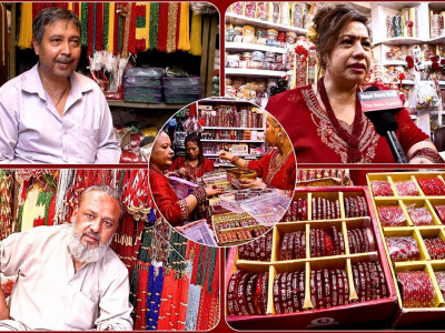 तिजले छोप्यो, चुरा–पोतेको व्यापार चम्कियो