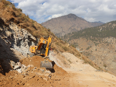 हुम्ला–मुगु–कर्णाली सडक खण्डको गमगढी–सोरु खण्डको निर्माण रफ्तारमा